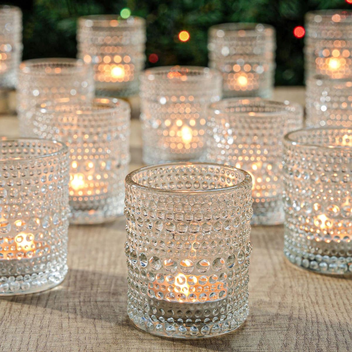 36 Pcs Votive Candle Holders for Table Centerpiece, DIY Wax Filling Clear Glass Tea Light Candle Holders Sets, Tealight Candle Holders for Wedding Decor Gift Home Decoration (36, Clear) — image 1
