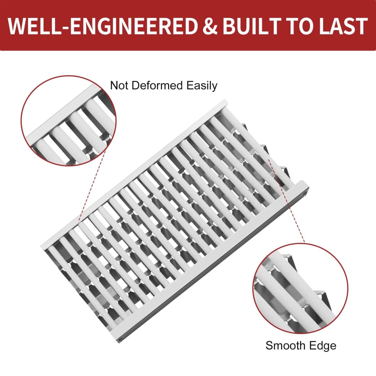 Terefour Grill Parts Replacement for DCS Grill Parts 27DBQR, BGA36-BQARL/BQARN, BGA48-BQARL/BQARN, Ceramic Rod Complete Radiant Tray BBQ Gas Grill for DCS Grill Parts, Grill Heat Plates Shield thumbnail 5