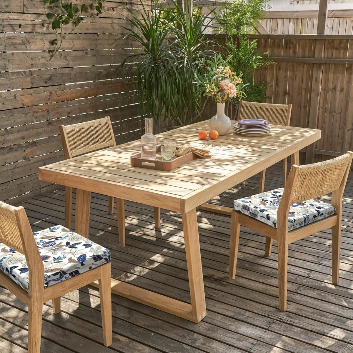 LVTXIII Outdoor Chair Cushions 18.5"x16"x2" Pack of 4, Water-Repellent Square Corner Memory Foam Seat Cushions with Ties for Garden Patio Furniture, Strip Beige thumbnail 5
