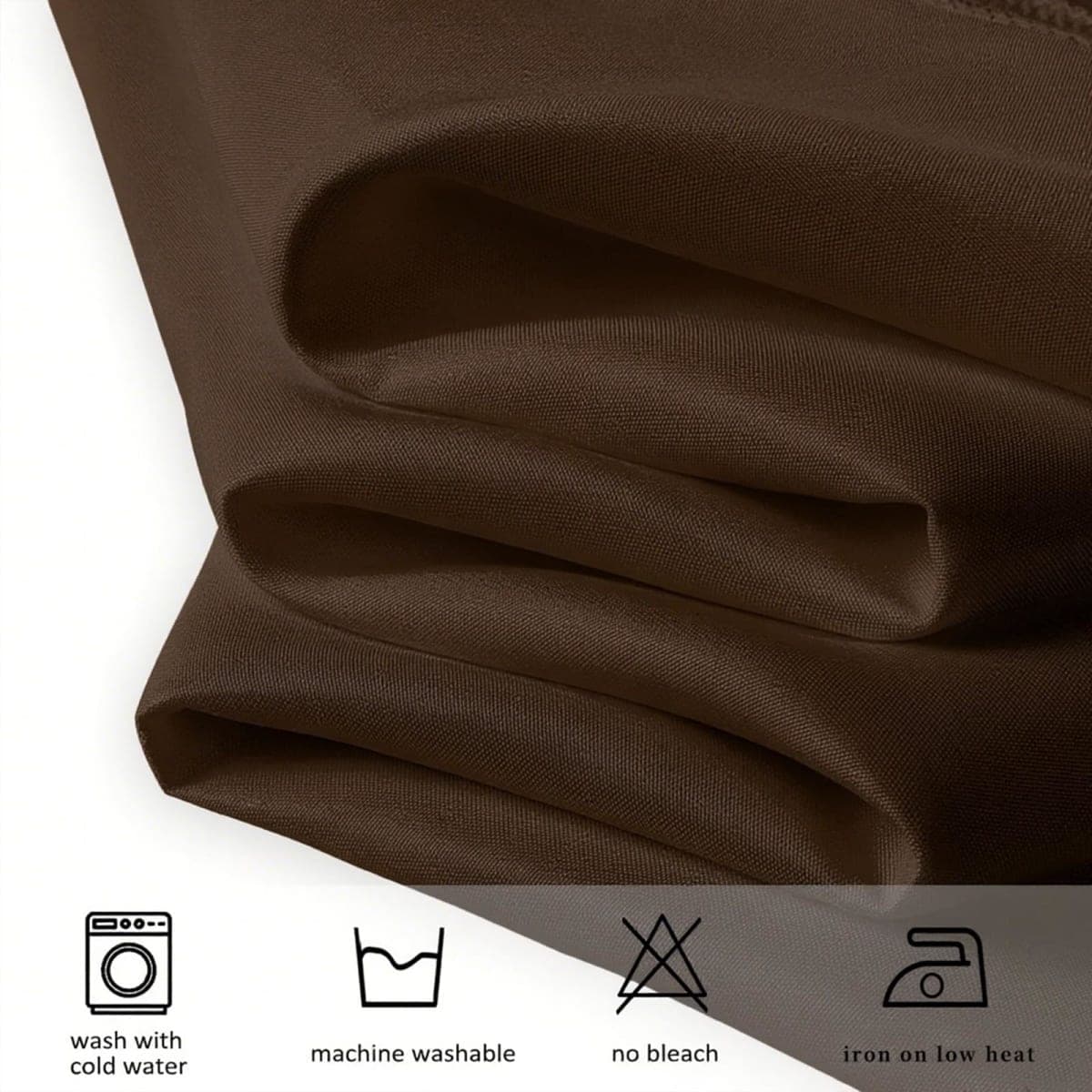 pepmily 8 Pack 60 x 126 Inch Brown Tablecloth for 8 Foot Rectangle Tables thumbnail 5