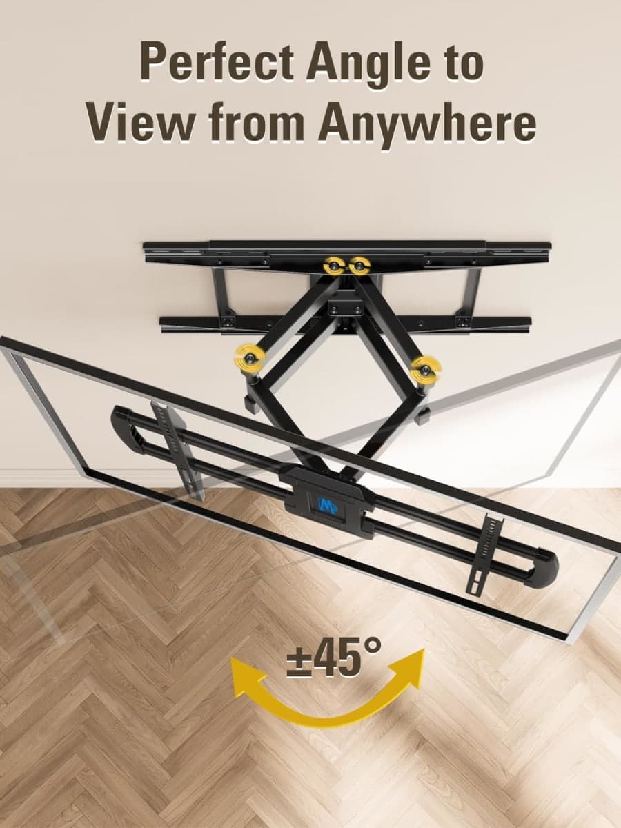 Mounting Dream TV Wall Mounts TV Bracket for Most 42-70 Inch TVs, UL Listed Premium TV Mount Full Motion with Articulating Arms, Max VESA 600x400mm and 100LBS, Fits 16", 18", 24" Studs, MD2296-24K thumbnail 3