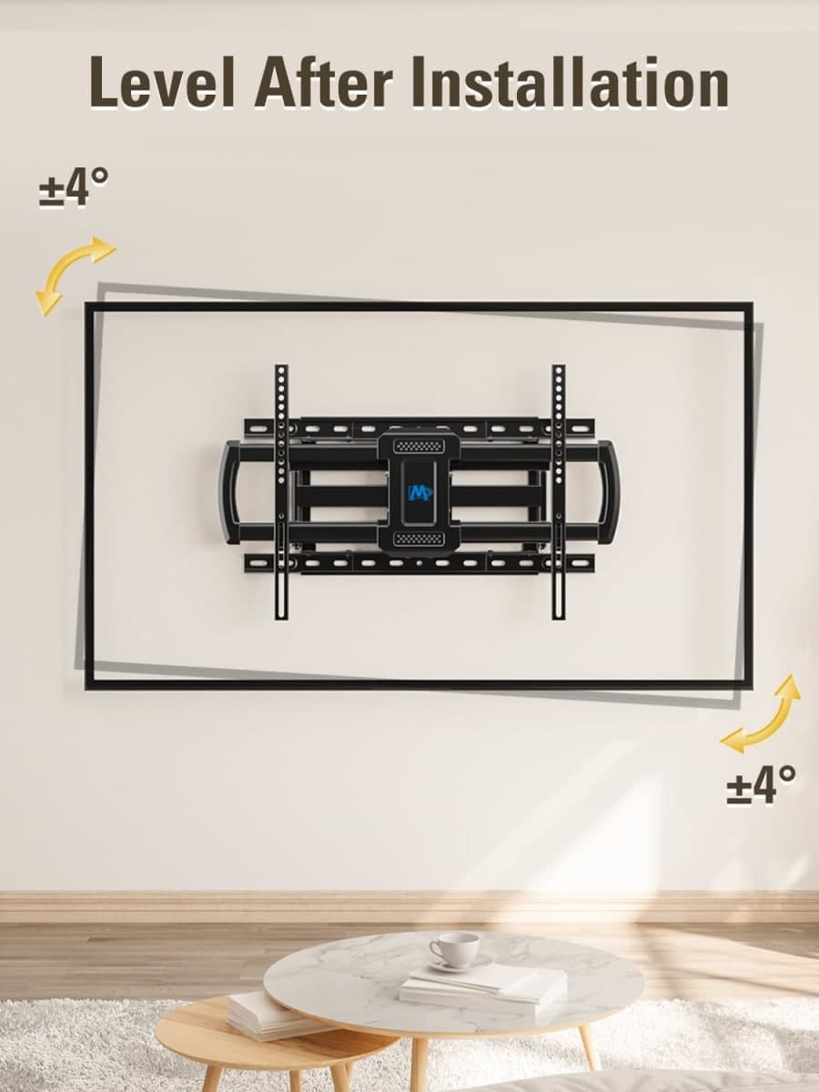 Mounting Dream TV Wall Mounts TV Bracket for Most 42-70 Inch TVs, UL Listed Premium TV Mount Full Motion with Articulating Arms, Max VESA 600x400mm and 100LBS, Fits 16", 18", 24" Studs, MD2296-24K thumbnail 5