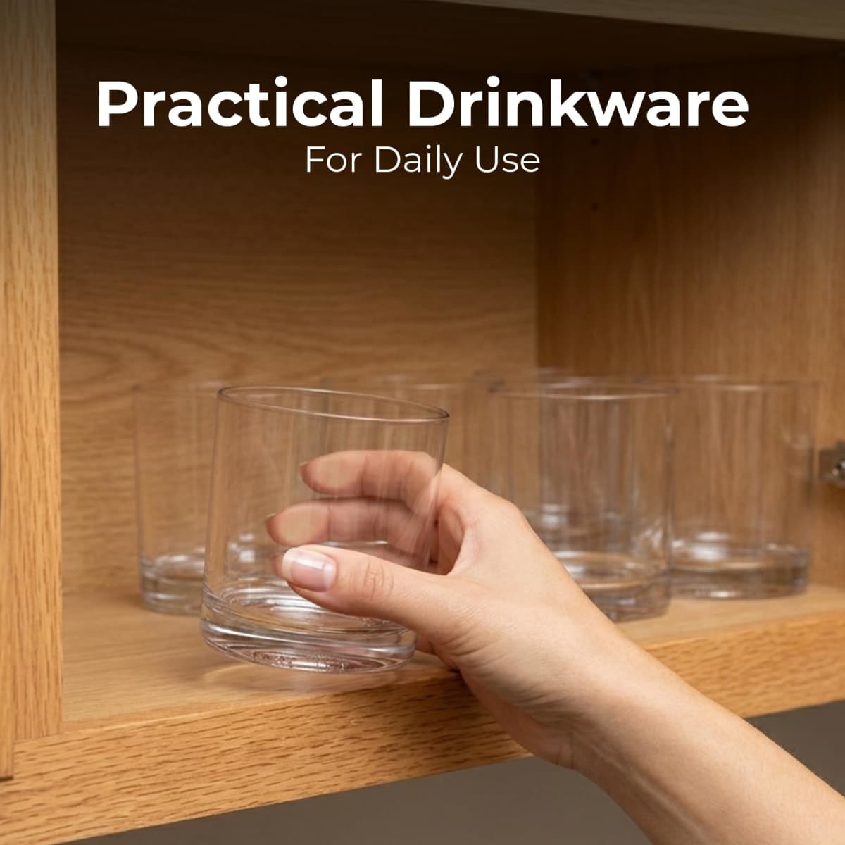 Zulay Kitchen Acrylic Glasses Drinkware - 6 Piece Unbreakable Plastic Tumblers - BPA-Free, Reusable Plastic Drinking Glasses for Home & Outdoors - Stackable, Lead-Free & Dishwasher Safe - (12 oz) thumbnail 4