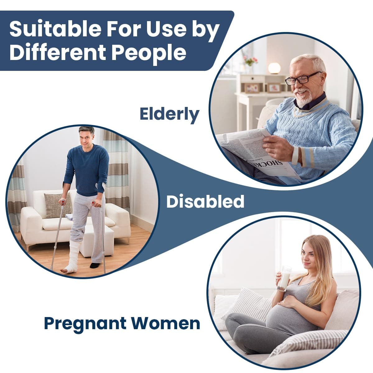 Raised Toilet Seat with Handles - Toilet Seat Riser for Seniors with Adjustable Width & Height, 400 lbs Elevated Toilet Seat Riser for Handicap, Disabled and Pregnant, Fit Any Toilet-Grey thumbnail 4