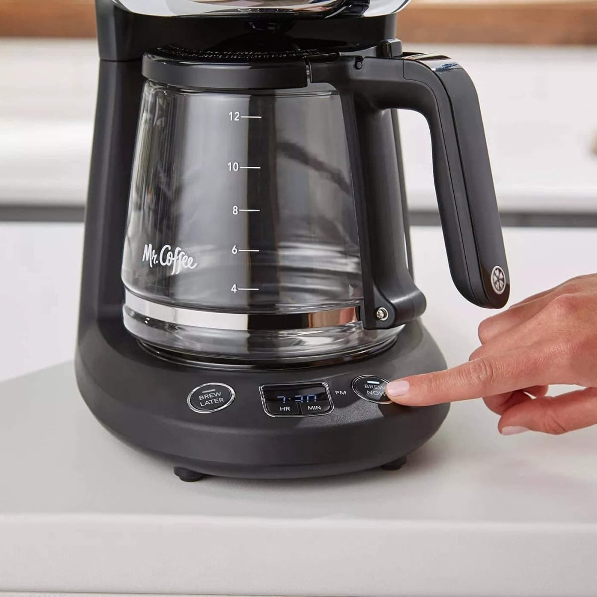 Mr. Coffee® 12-Cup Programmable Coffeemaker, Brew Now or Later thumbnail 3