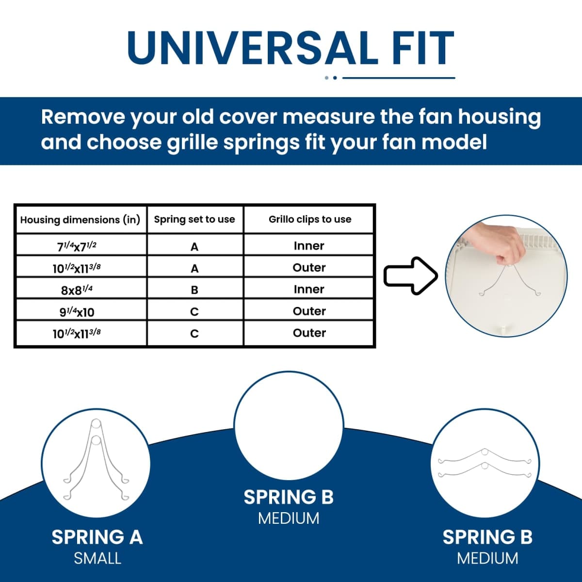 13.25" x 13.25" Broan-Nutone FG701S Universal Cleancover thumbnail 2