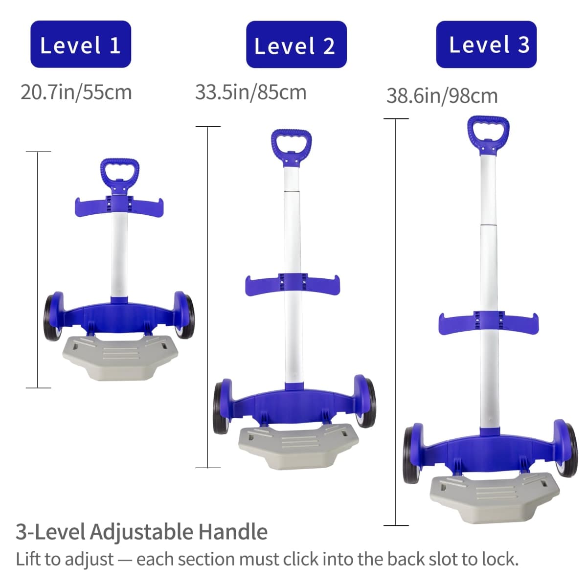Rolling Backpack Cart, Foldable Luggage Cart with Adjustable Handle thumbnail 4