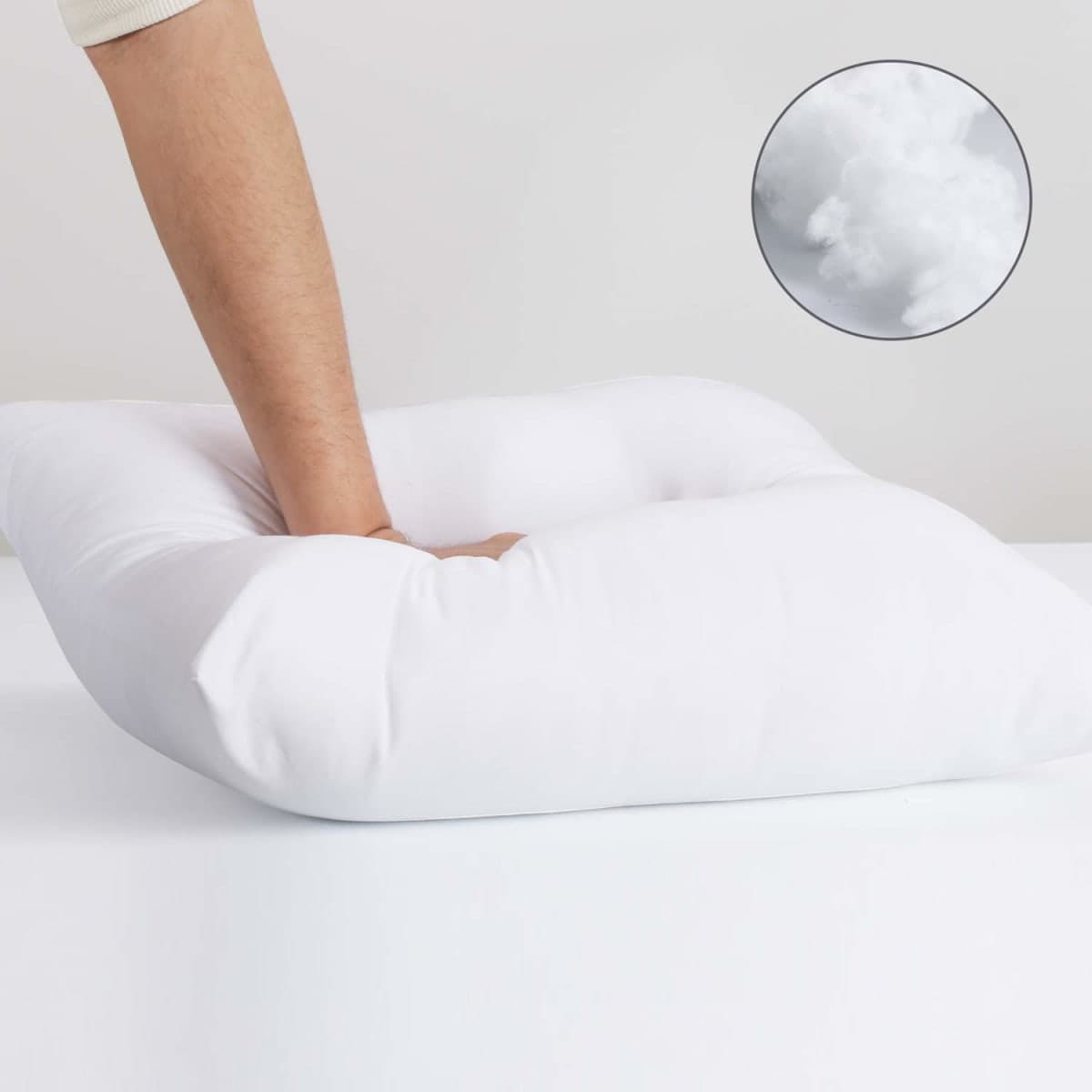 Calibrate Timing 18 x 18 inches Pillow Inserts, Set of 6 Hypoallergenic Brushed Microfiber Liner Down Alternative Filled Square Cushion Throw Pillow thumbnail 5