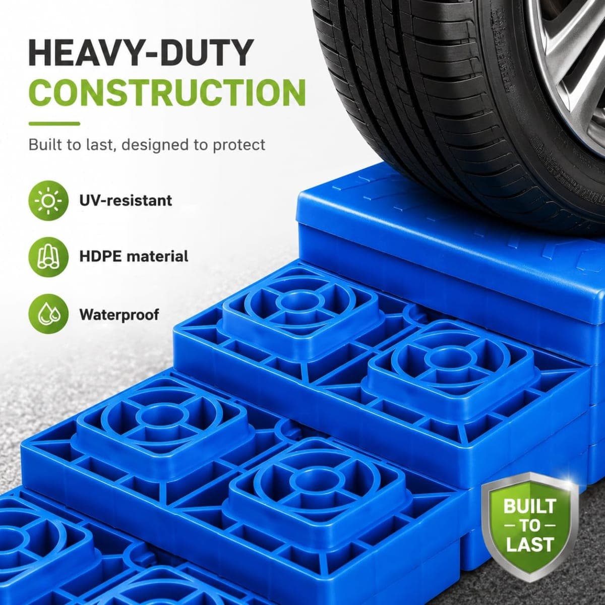 RVMATE 12 Pack RV Leveling Blocks, Camper Trailer Leveling Blocks thumbnail 5