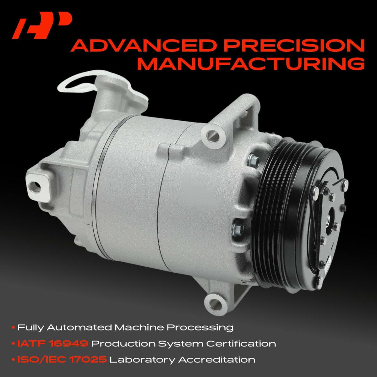 A-Premium Air Conditioner AC Compressor with Clutch thumbnail 3