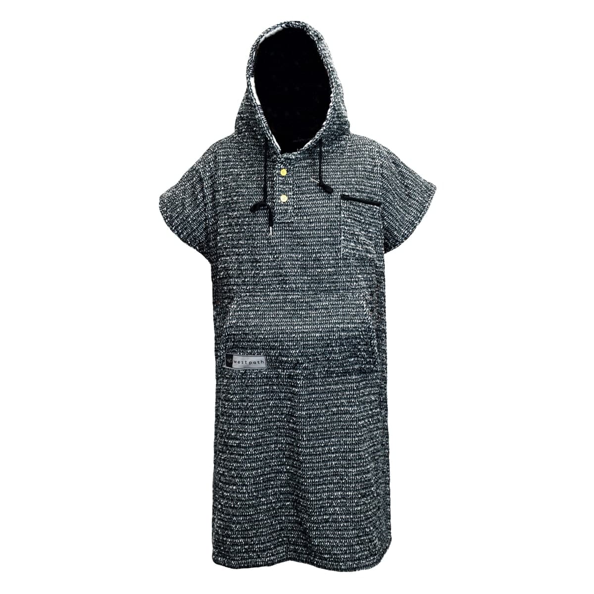 Open Road Goods Surf Poncho/Adult Hooded Towel/Changing Towel/Wetsuit Changing Robe/Swim Parka - Changing Poncho Charcoal Black/Indigo Blue; Saves a Sea Turtle's Life