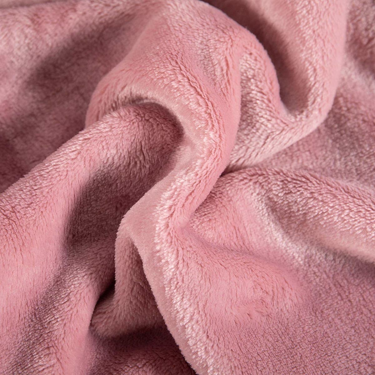 TASTHROW - Large Flannel Fleece Throw Blanket, 50 x 70 Inches, Cozy Lightweight Thick Blanket for All Seasons, Suitable for Women, Men and Kids (Pink) thumbnail 4