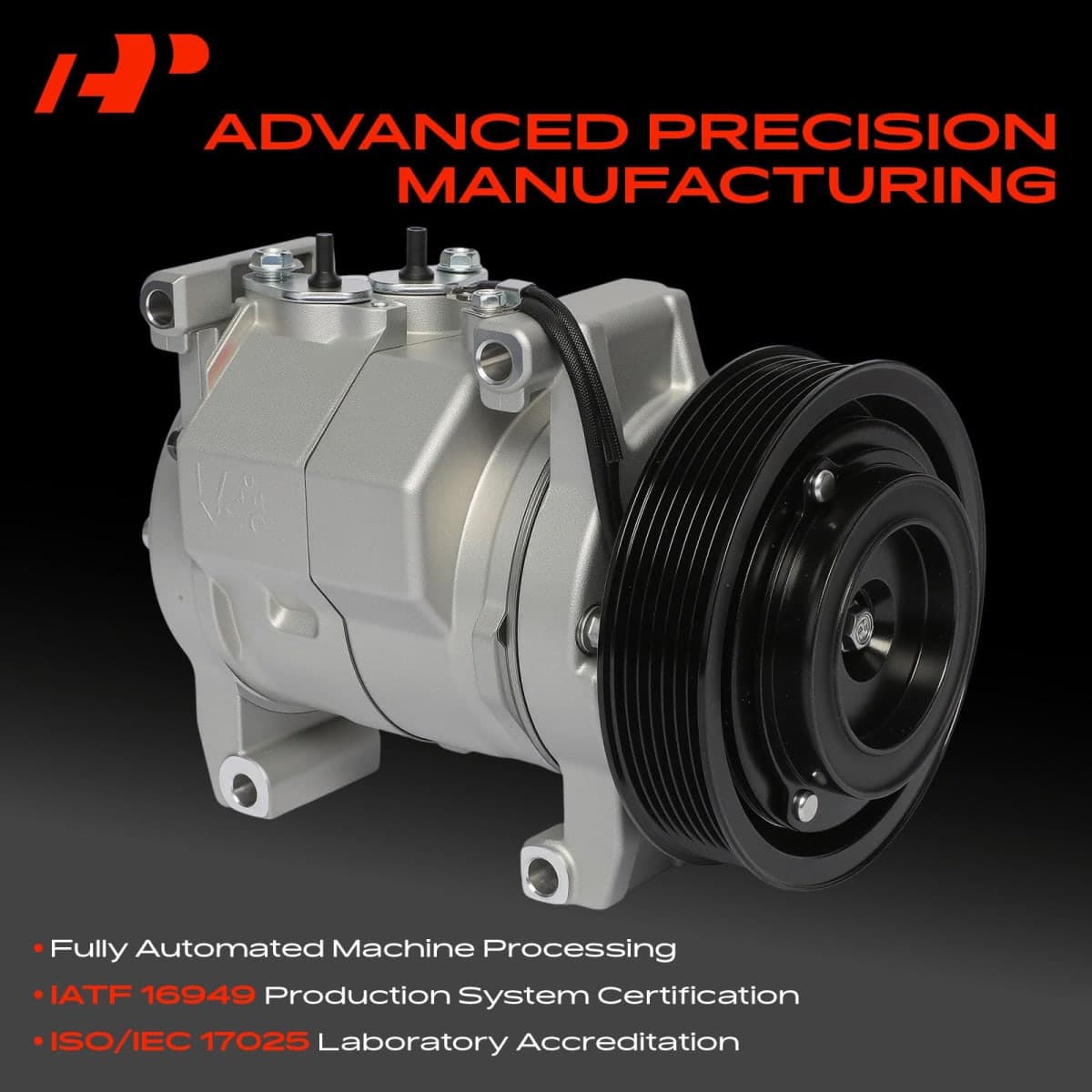 A-Premium A/C Compressor with Clutch Compatible with Honda Accord 2.4L 2003-2007 thumbnail 3