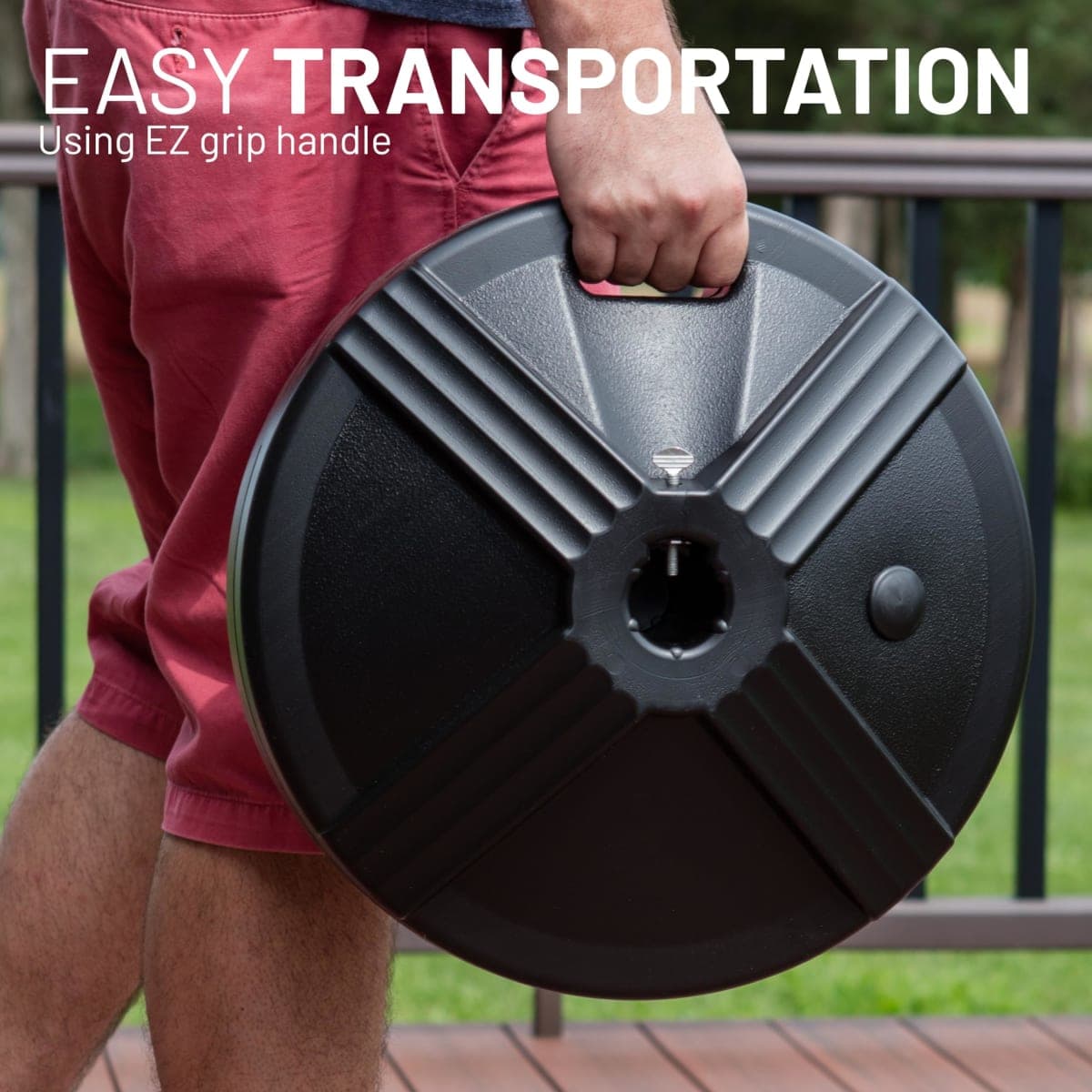 US Weight FUB1BE Empty Umbrella Base (Black) thumbnail 3