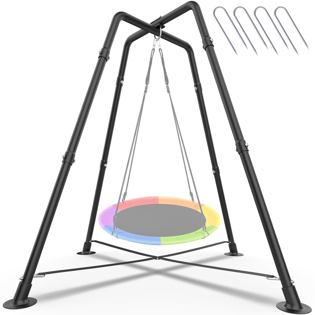 Heavy Duty Swing Stand Frame for Kids & Adults, 330 LBS — image 1