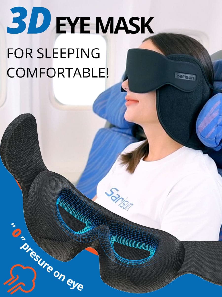SARISUN Airplane Travel Pillow for Different Heights, Stable Head Support thumbnail 4