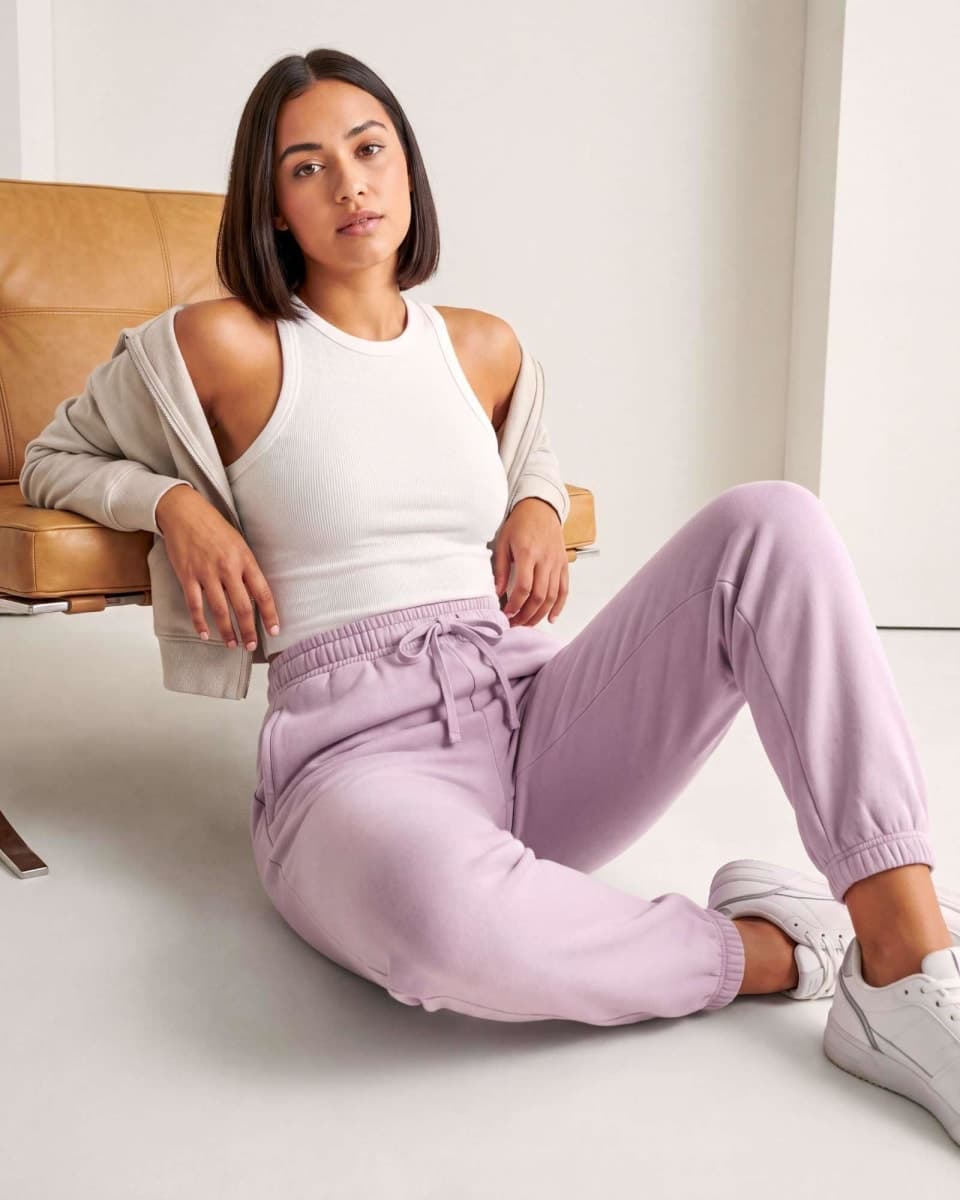 Real Essentials 3 Pack: Women's Fleece Jogger Sweatpants (Available in Plus Size), Set 1, Small thumbnail 3