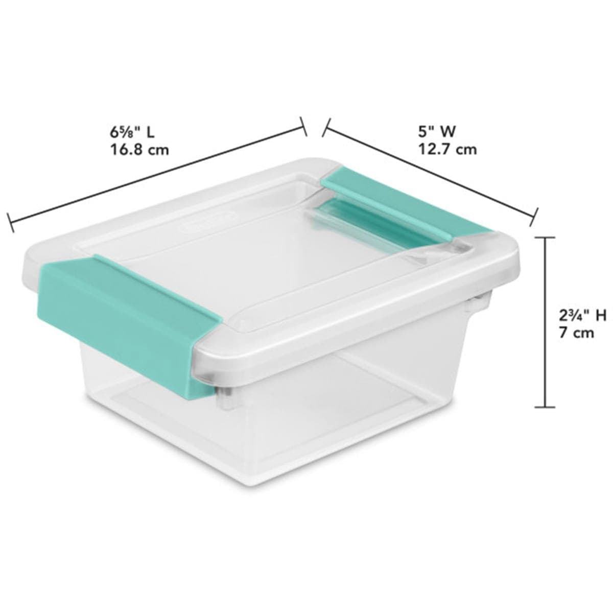 Sterilite 19698606 Mini Clip Box, 6-Pack,Blue thumbnail 3