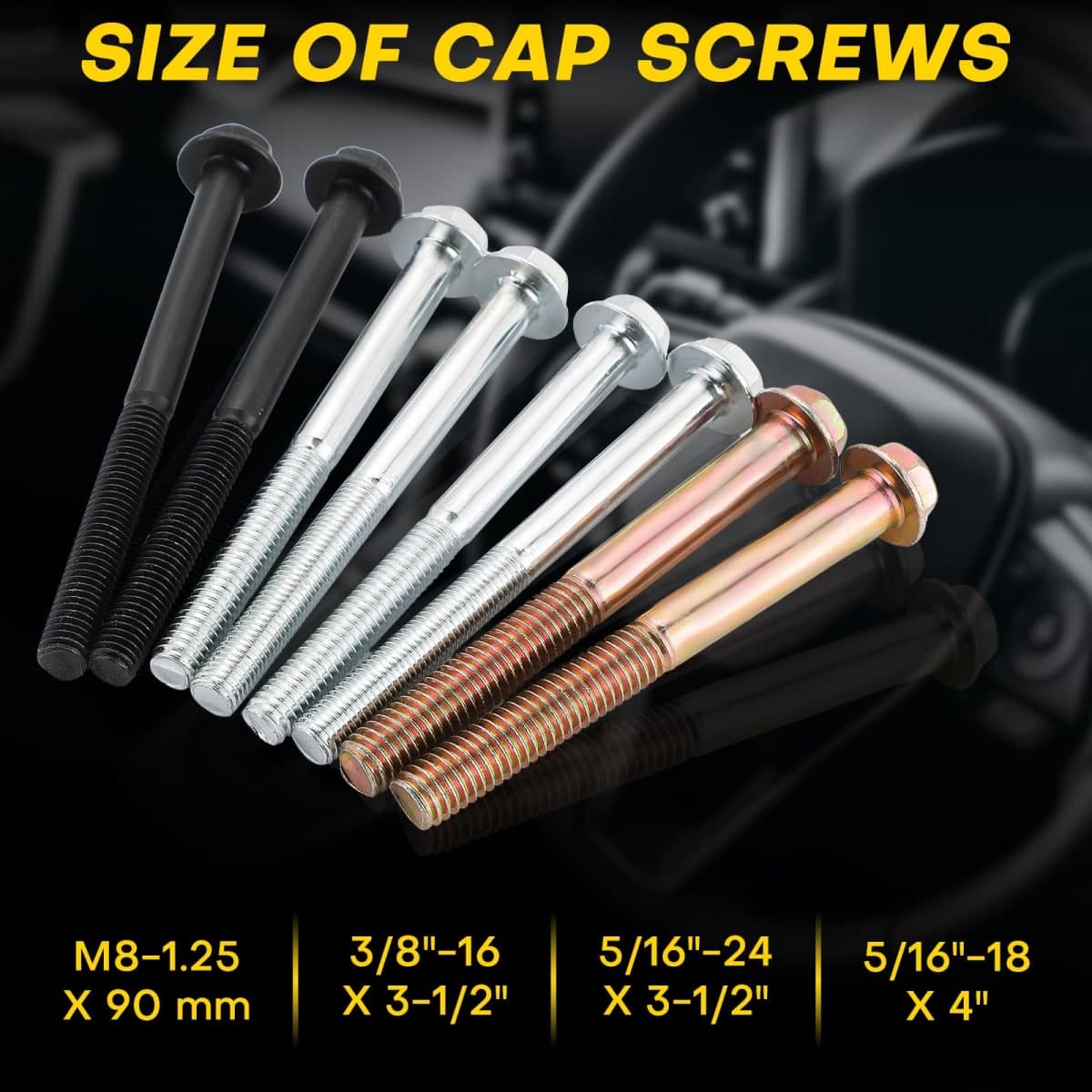 Acymner Car Steering Wheel Puller Compressor Remover Set | Automotive Steering Wheel Lock Plate Compressor Removal Tool Kit, for Most Cars SUVs and Light Trucks thumbnail 3
