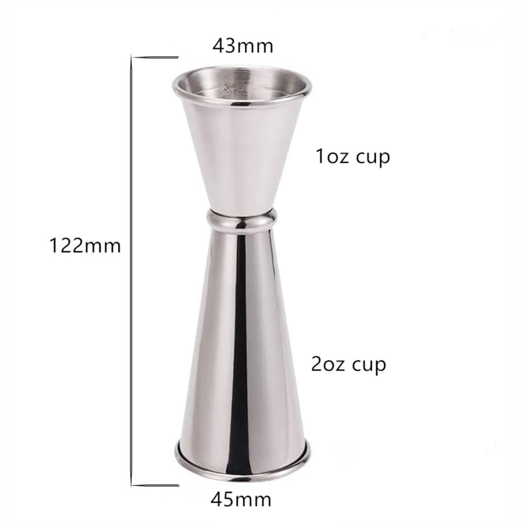 Japanese Double Jigger, Stainless Steel Cocktail Jiggers for Bartending thumbnail 2