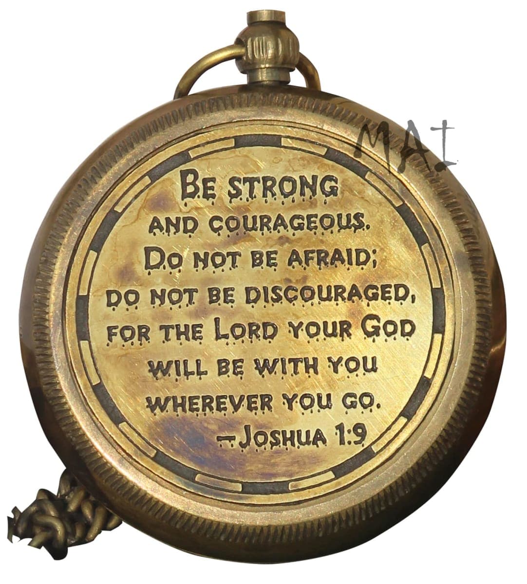 Be Strong and Courageous Engraved Compass with Wooden Box, Christian Gift for Men, Catholic Gift, Baptism Gift for Boys, Gift for Teen Boys, Graduation Gift, Sentimental Gift-Gift for Birthday thumbnail 5