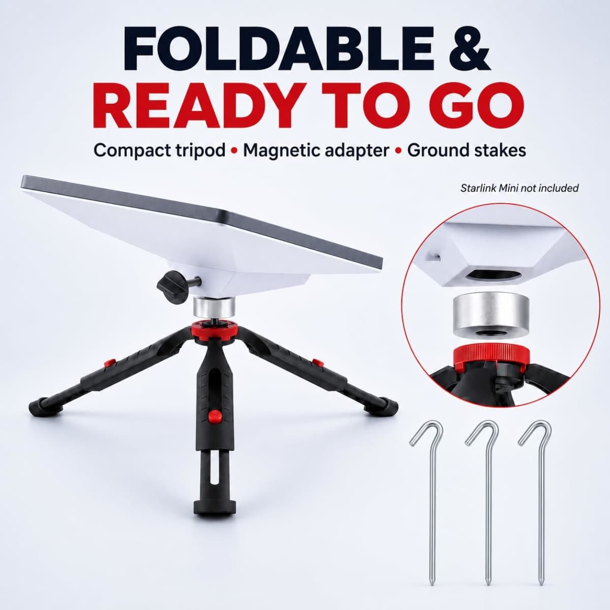 Starlink Mini Tripod Mount, Starlink Mini Ground Mount Kit, Portable Stand thumbnail 5