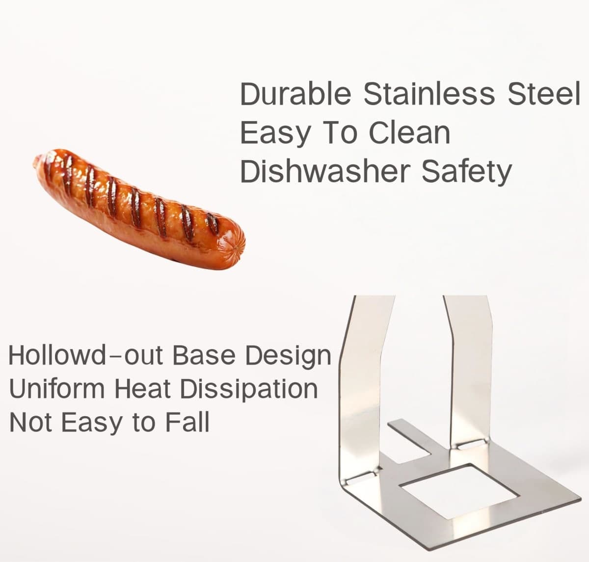 Zorythm 6PCS Funny Hot Dog Holder and Sausage Stand-Standing Man Sausage Barbecue Rack-Hot Dog Grill Holder Man-Portable Reusable Stainless Steel Hotdog and Sausage Roaster for BBQ, Camping thumbnail 4