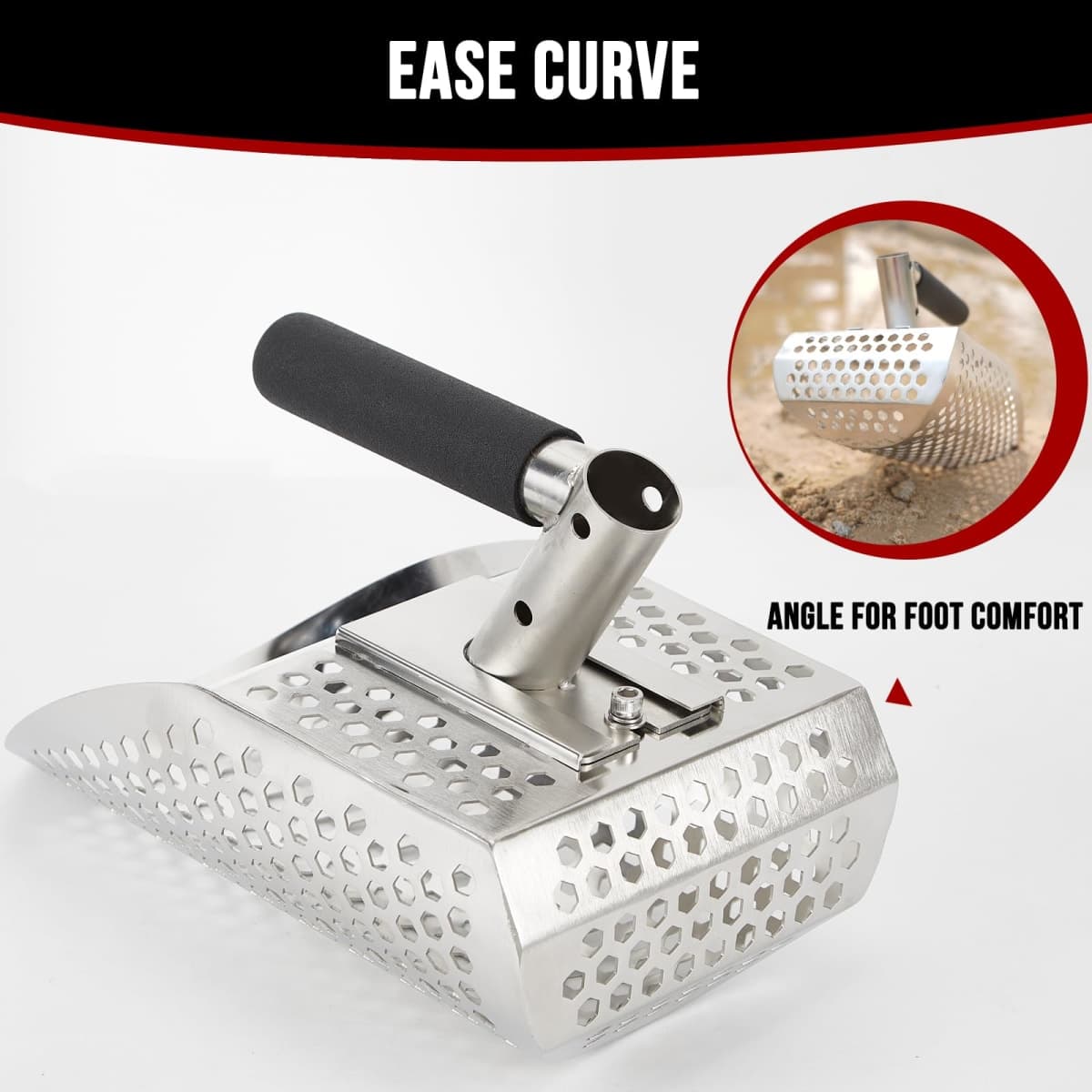 Sand Scoop for Metal Detecting, Metal Detecting Shovel Stainless Steel thumbnail 3