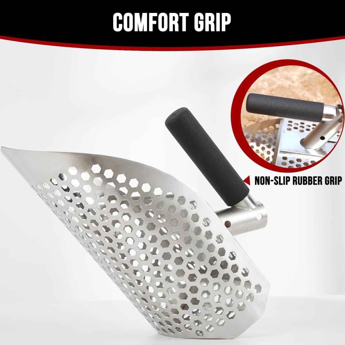 Sand Scoop for Metal Detecting, Metal Detecting Shovel Stainless Steel thumbnail 5