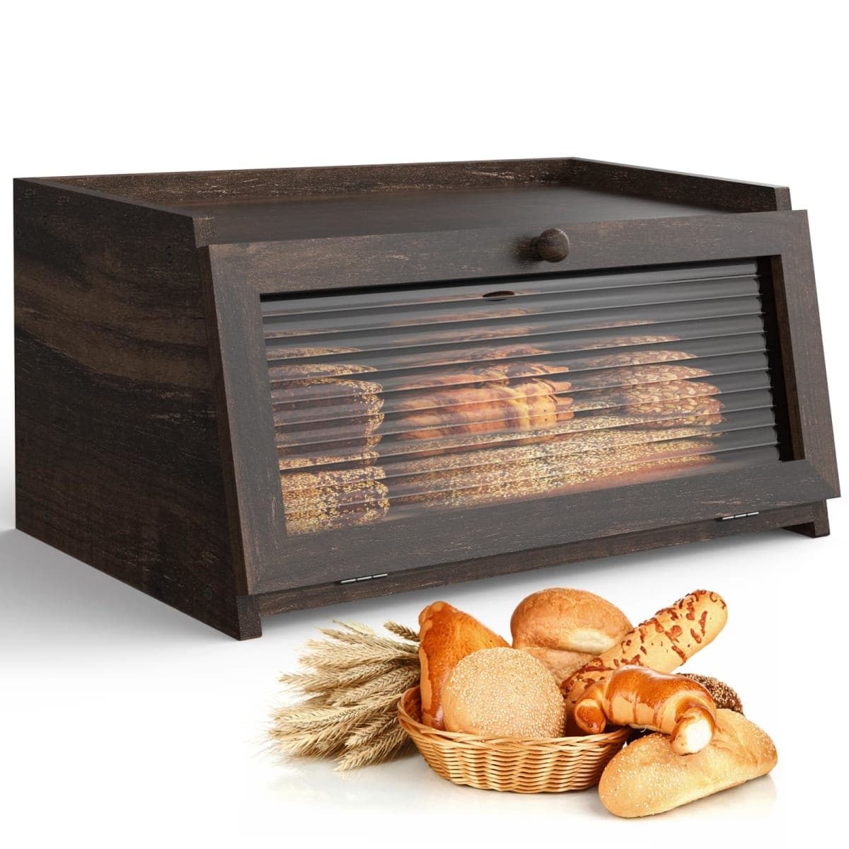 LOHASOK Bread Box for Kitchen Countertop — image 1