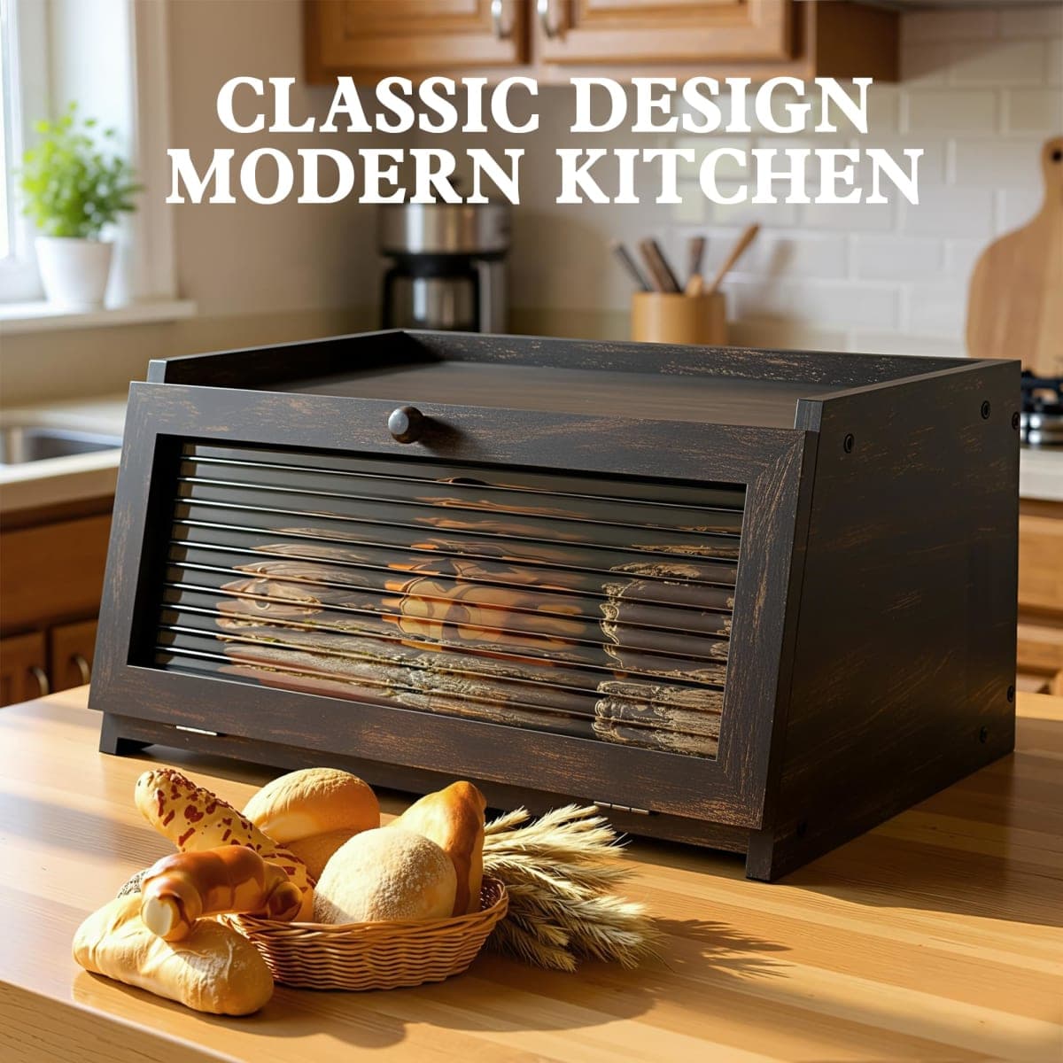 LOHASOK Bread Box for Kitchen Countertop thumbnail 3