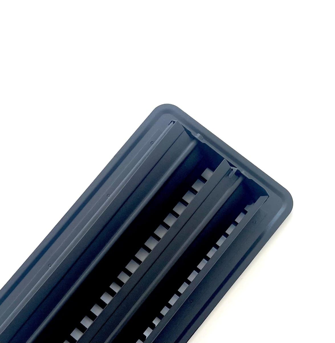 Kompell Aire Heavy Duty Steel Floor Vent with Beautiful Black Matte Finish. Fits in 4 x 12 Duct Opening. Overall Dimension is 5.75 in Wide x 13.75 in Long. thumbnail 4