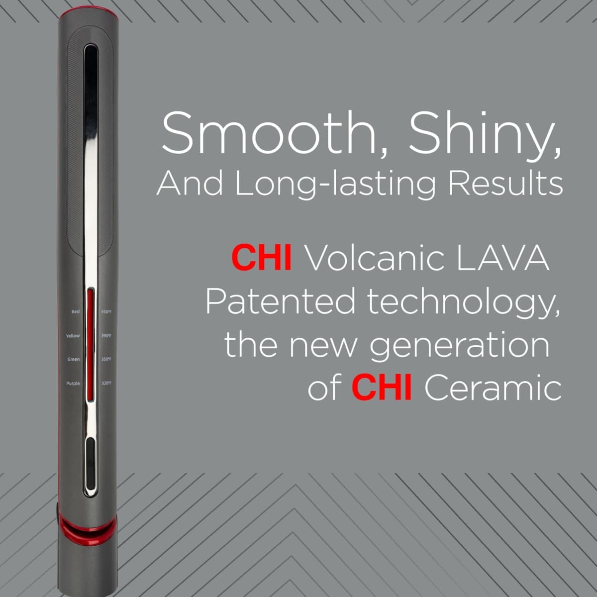 CHI Lava Glide Hairstyling Iron, Ceramic Hair Straightener for Smooth Styling & Long-Lasting Shine, Fast Heat-up for Professional Straightening, 1" thumbnail 2