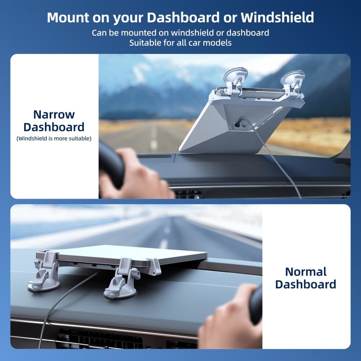for Starlink Mini Car Mount for Dashboard, Star-Link Mini Suction Cup Mount thumbnail 4