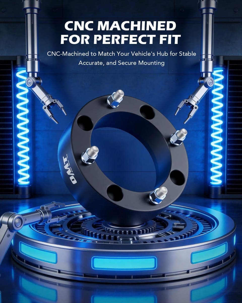 OMT 4x156 ATV Wheel Spacers with 131mm Center Hub Bore, Set of 4 thumbnail 5