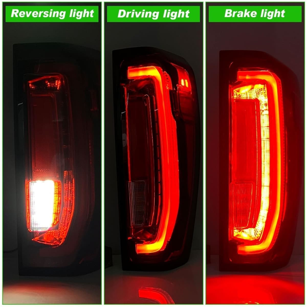 LED Tail Light Assembly Compatible with 2019-2024 GMC Sierra 1500/2500HD/3500HD,Right Passenger Side Taillights Rear Lamp with Signature Brake Light Replace# 84565922 GM2801310 thumbnail 4