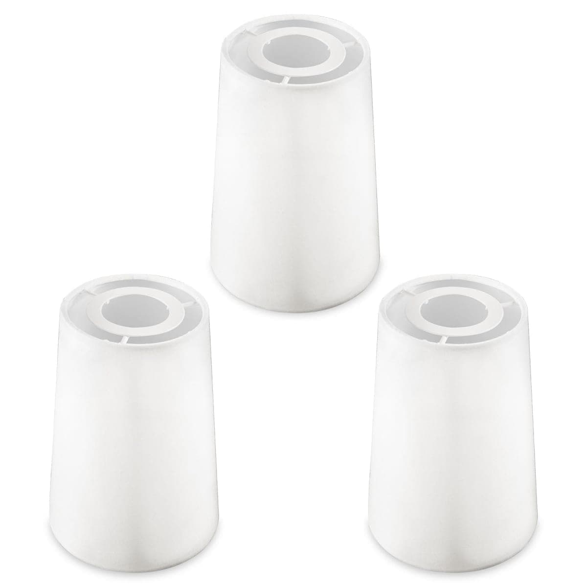 3 Pack White Lamp Shades, Mini Fabric Lampshades Replacement, 3.4x4.8x6.9 inch, DIY Natural Linen Hand Woven Lampshade for Floor Light, Hemp Rope Pendant Light, Vanity Lights, Table Lamp, Wall Sconce thumbnail 5