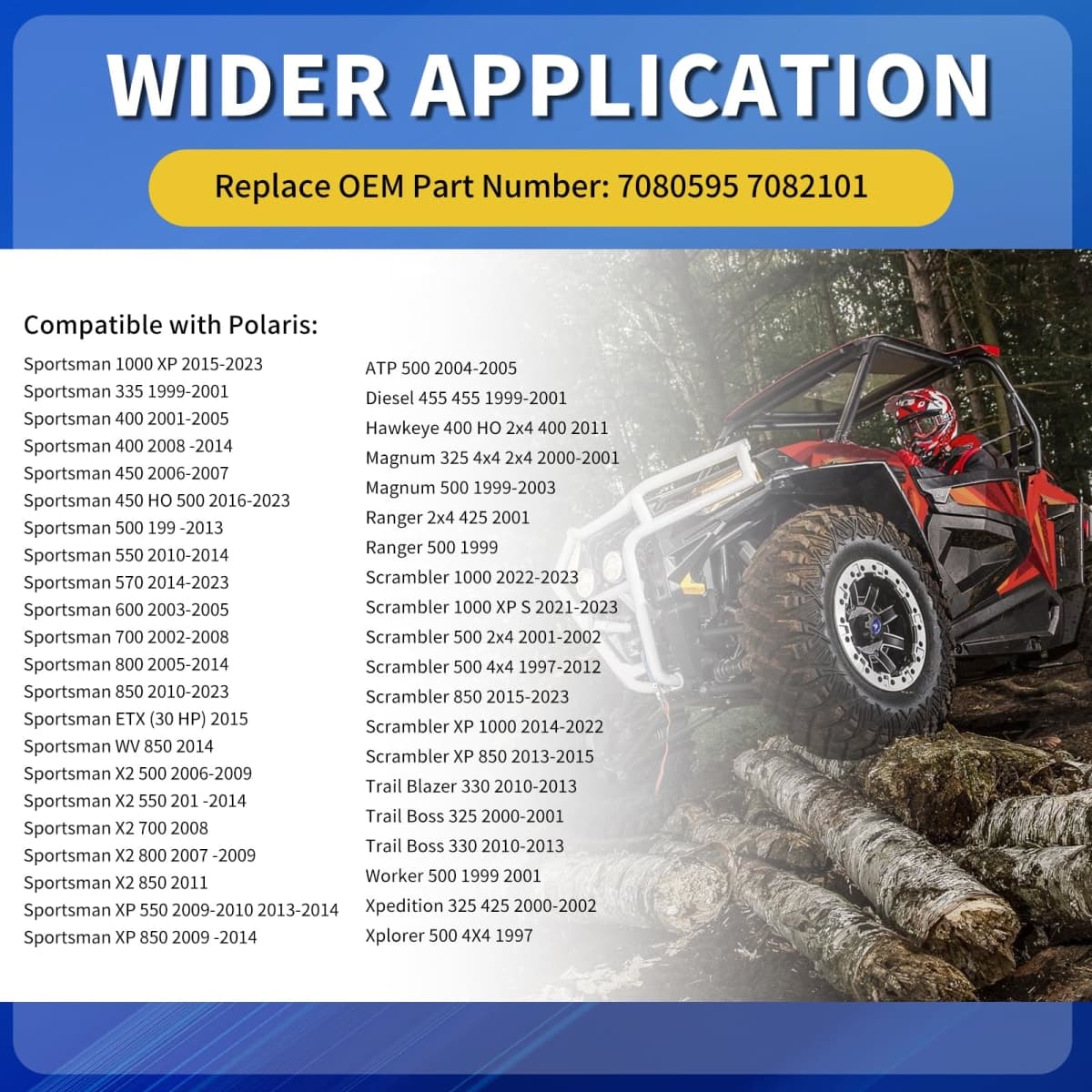 FHSJXR 2 Pack 7080595 Air Filter for Polaris Sportsman 500 570 800 700 850 400 550 600 Scrambler 850 XP 1000 Magnum 325 500 Trail Blazer Trail Boss 330 Xpedition 425 ATP 500 ATV Parts # 7082101 thumbnail 4