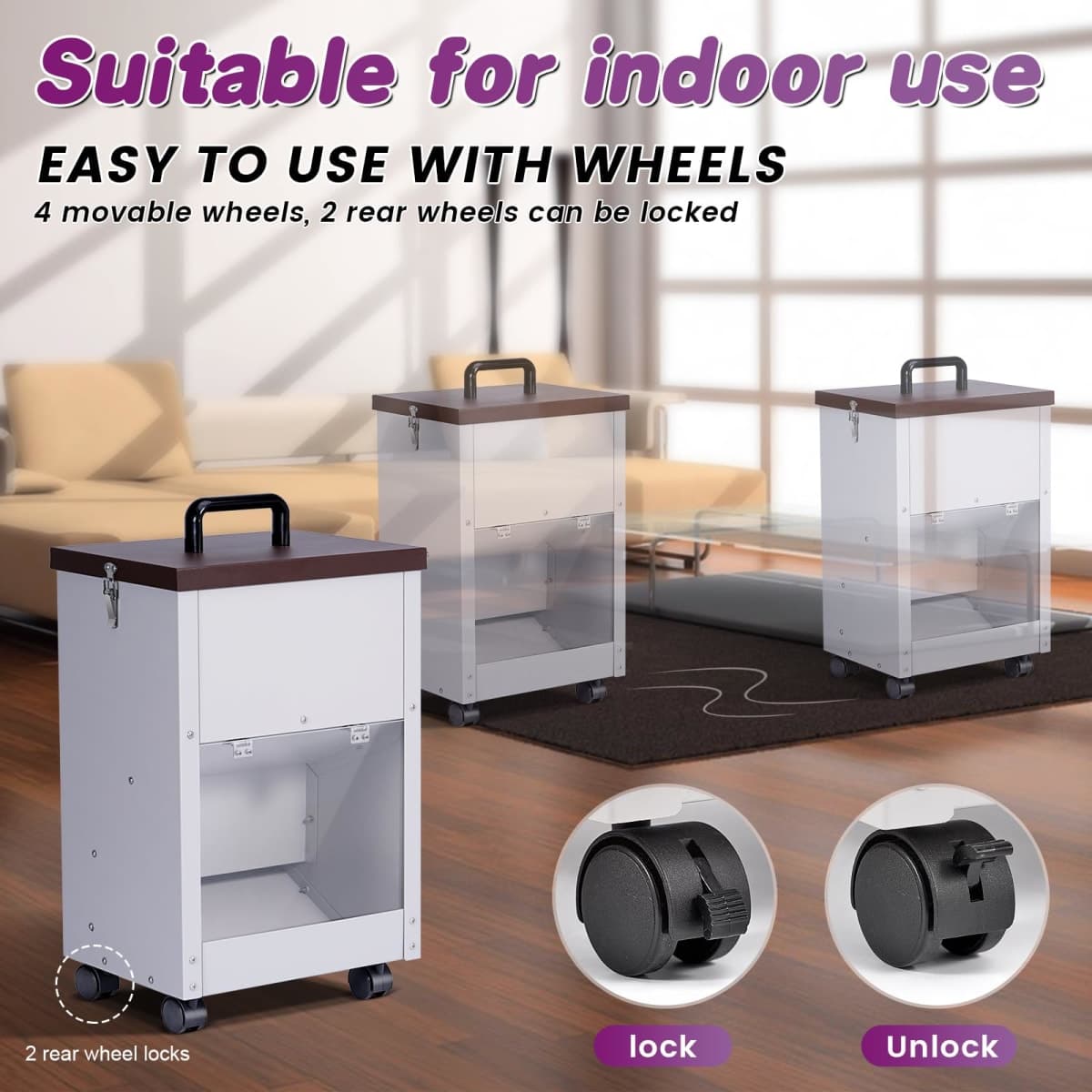 Automatic Dog Feeder Large Breed Outdoor Gravity Auto Feeder Dog Food Dispenser for Large Dogs Pets Metal Galvanized thumbnail 5