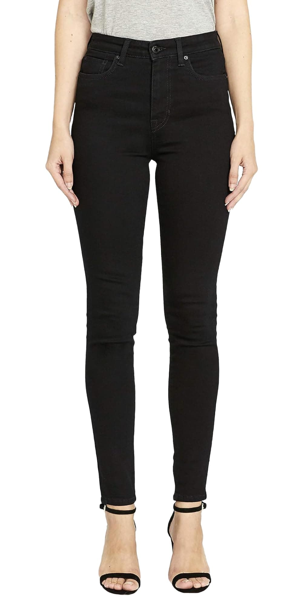 Buffalo David Bitton Women's Skylar High Rise Skinny Jean, Black, 29