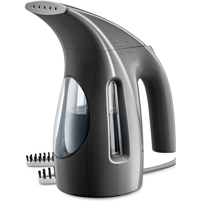 HiLIFE Steamer for Clothes, Portable Handheld Design, 240ml Big Capacity, 700W, Strong Penetrating Steam, Removes Wrinkle, for Home, Office and Travel(ONLY FOR 120V)(Black)