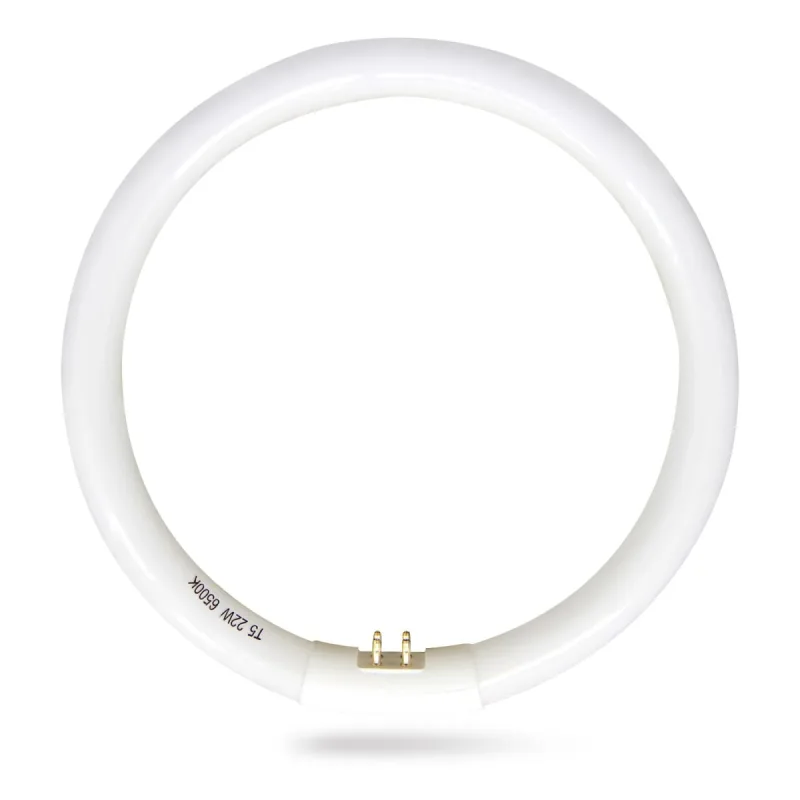 T5 22W Circular Bulb,7.25 inch 22W T5 Fluorescent Round Tube Replacement for Floxite, Zadro, Rialto Makeup Magnifying Vanity Mirror, 6500K Daylight