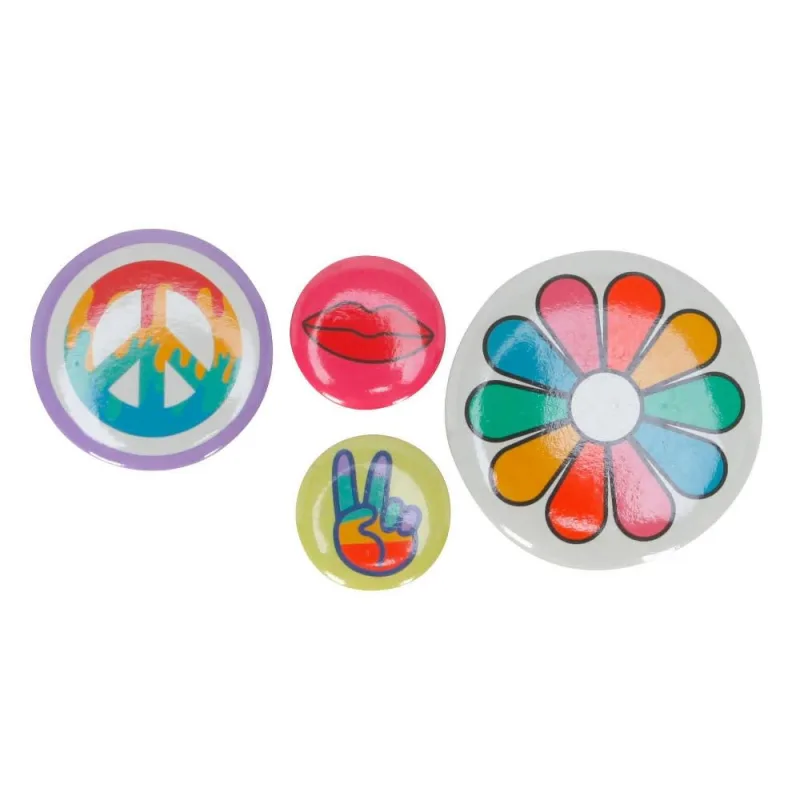 Ink & Barrel 4pc Pin Set - Groovy - Sealed | Accessories