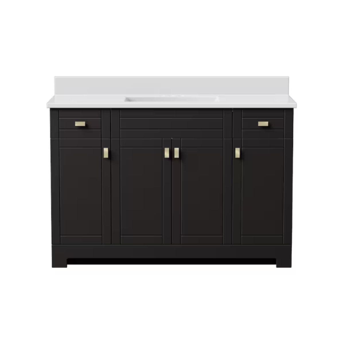 Magick Woods Essex 49-inch 19-inch Vanity Ensemble in Dark Chocolate — image 1