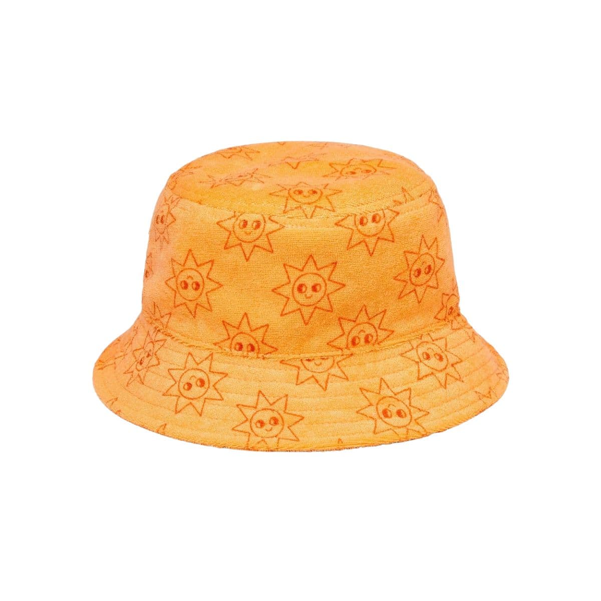 Baby Boys' Towel Terry Sun Printed Bucket Hat - Cat & Jack™ Orange 0-6M