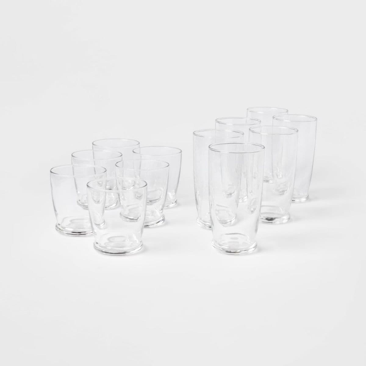 12pc Glass Lenoir Highball and Double Old Fashion Glass Set - Threshold™