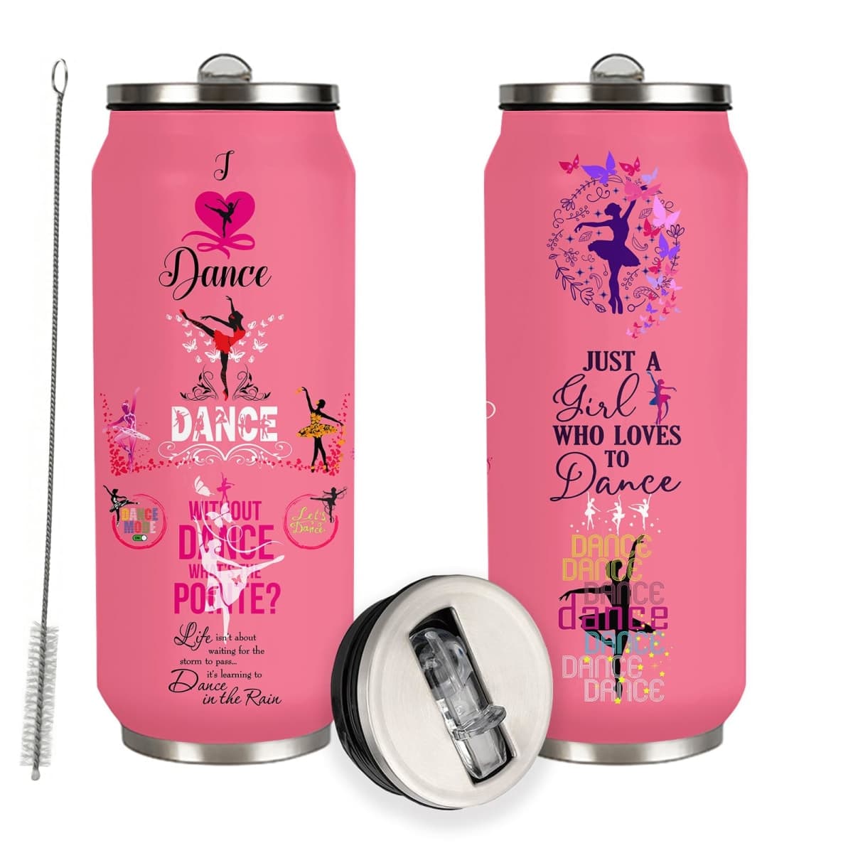 YOPIGOT Dance Lover Gifts For Girls Women Dancer Stainless Steel Insulated Tumbler With Straw Lid,Dance Lovers Gift For Dancer As Dance Themed Gifts 17 Oz — image 1