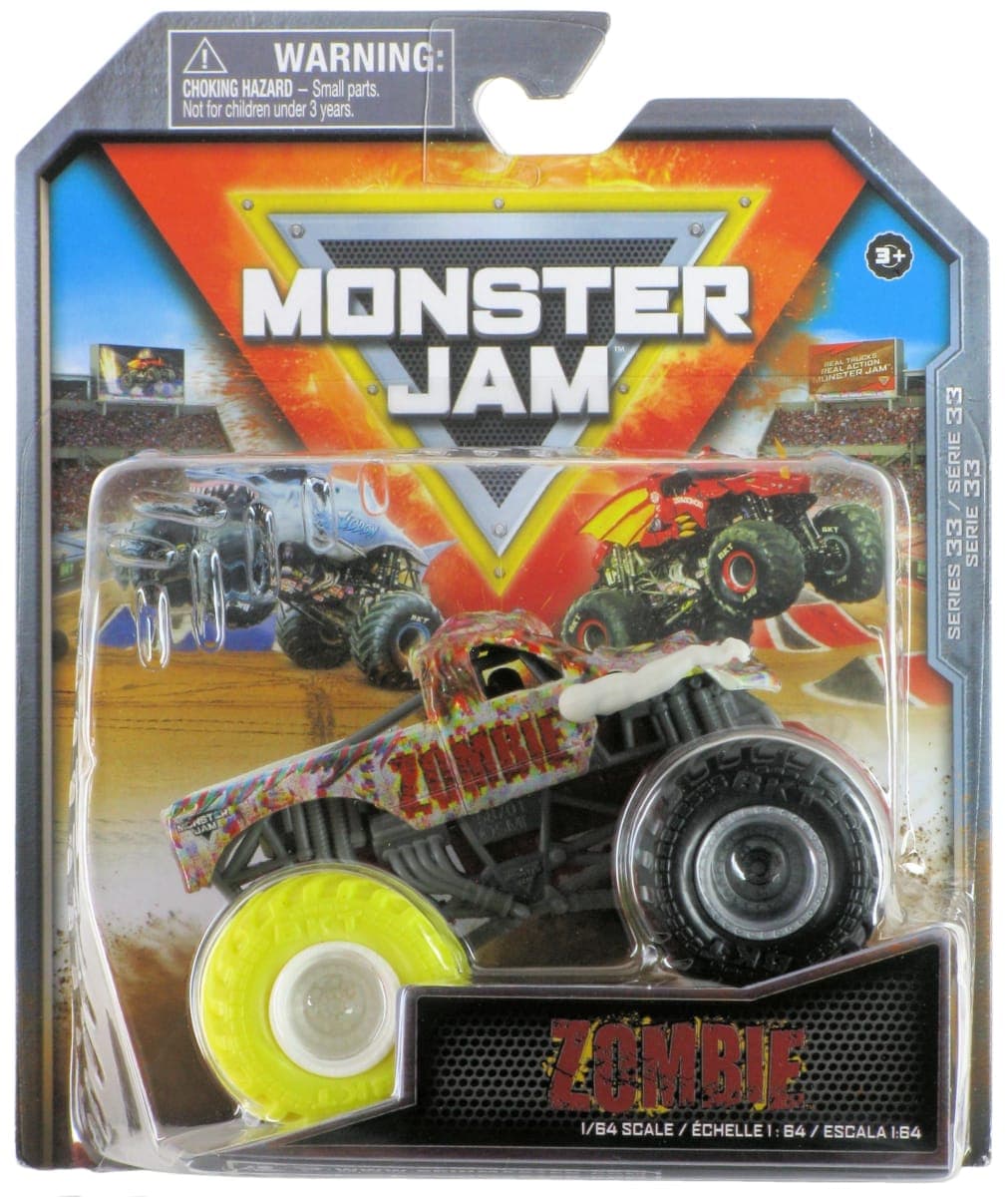 Monster Jam Monster Trucks 1:64 Scale Zombie, Captain Curse, Bakugan Dragonoid (Zombie) — image 1