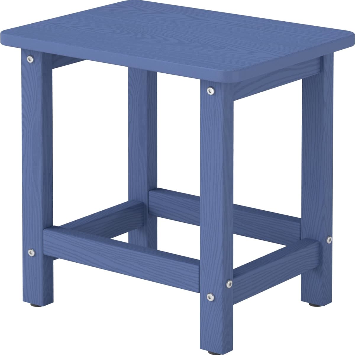 BIVODA HDPE Outdoor Side Table, 16.6-Inch Weatherproof Small Outdoor Table for Adirondack, Porch, Poolside, Deck, Balcony (Navy Blue) — image 1