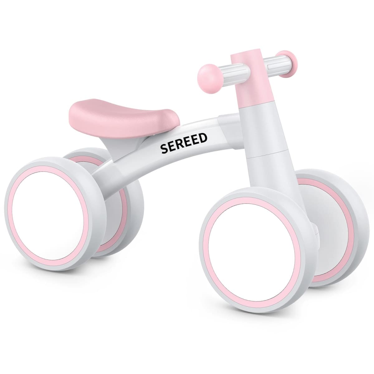 SEREED Baby Balance Bike for 1 Year Old Boys Girls 12-24 Month Toddler Balance Bike, 4 Wheels Toddler First Bike, First Birthday Gifts — image 1